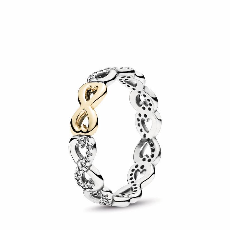 Pandora Infinite Love Promise Ring - Two Tone/Cubic Zirconia - Canada | EU5860BO